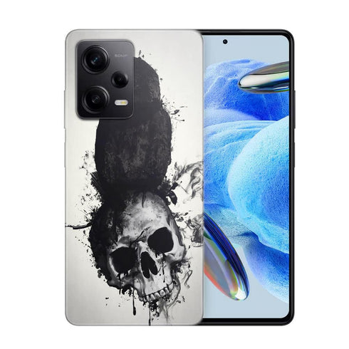 Coque Xiaomi Redmi Note 12 Pro Raven and Skull