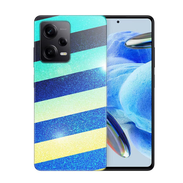 Coque Xiaomi Redmi Note 12 Pro Striped colorful glitter