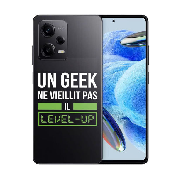 Coque Xiaomi Redmi Note 12 Pro Un Geek Ne vieillit pas il Level Up