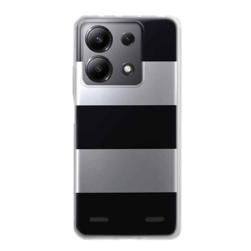 Coque Xiaomi Redmi Note 13 Bandes Mariniere Noires Blanches