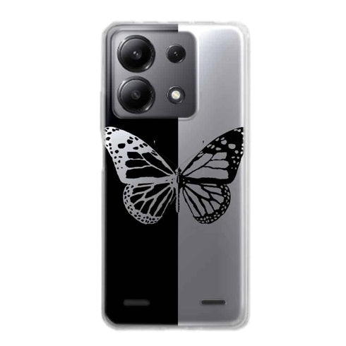 Coque Xiaomi Note 13 Butterfly Noir et Blanc