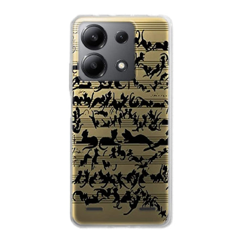 Coque Xiaomi Note 13 Clef musicale pour chat