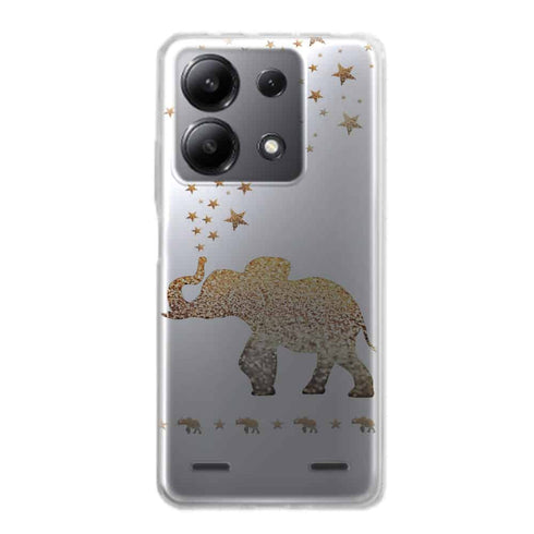Coque Xiaomi Note 13 Gatsby gold glitter elephant