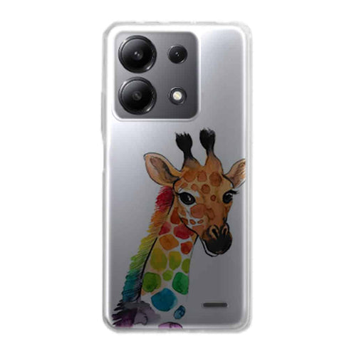 Coque Xiaomi Note 13 Girafe Mulicouleurs