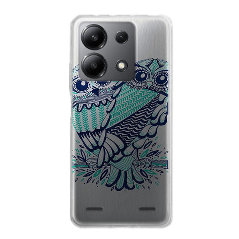 Coque Xiaomi Note 13 Hiboux Turquoises