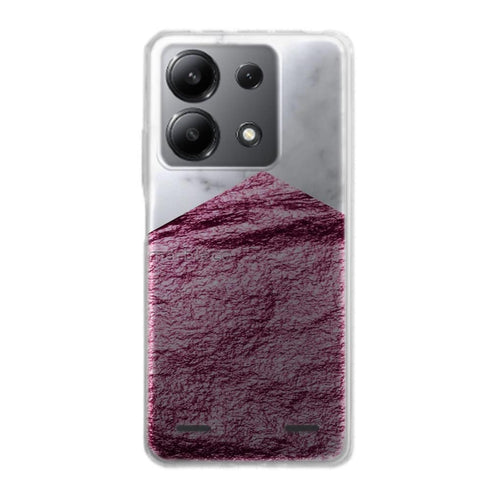 Coque Xiaomi Redmi Note 13 Marbre or rose magenta
