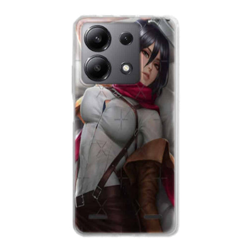 Coque Xiaomi Redmi Note 13 5g Mikasa Attack on Titan filles sexy beau cul