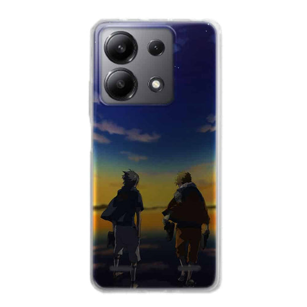 Coque Xiaomi Redmi Note 13 5g Naruto & Sasuke Ciel Etoilé