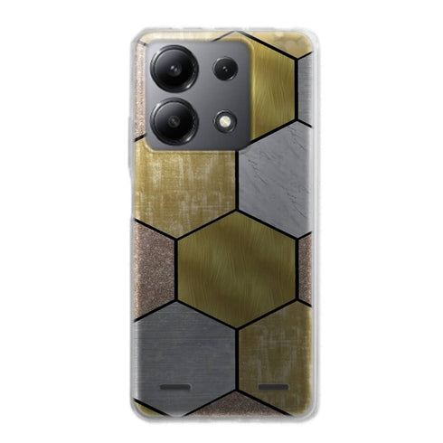 Coque Xiaomi Redmi Note 13 Nid dabeille dor noir