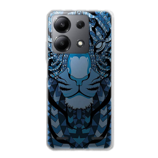 Coque Xiaomi Note 13 Tigre Bleu Aztec