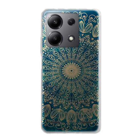 Coque Xiaomi Redmi Note 13 Blue organic boho mandala