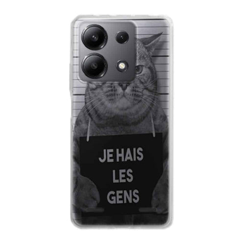Coque Xiaomi Note 13 I hate People Jail Cat