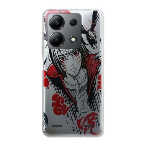 Coque Xiaomi Redmi Note 13 5g itachi blood eyes raven akatsuki