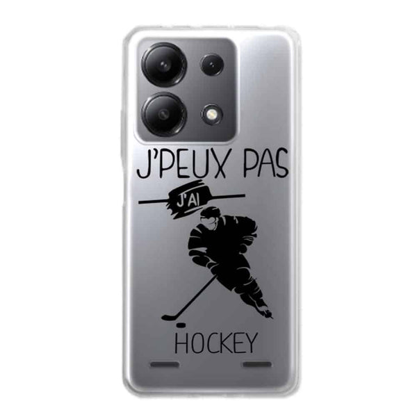 Coque Xiaomi Redmi Note 13 5G Je peux pas j'ai Hockey Sur Glace