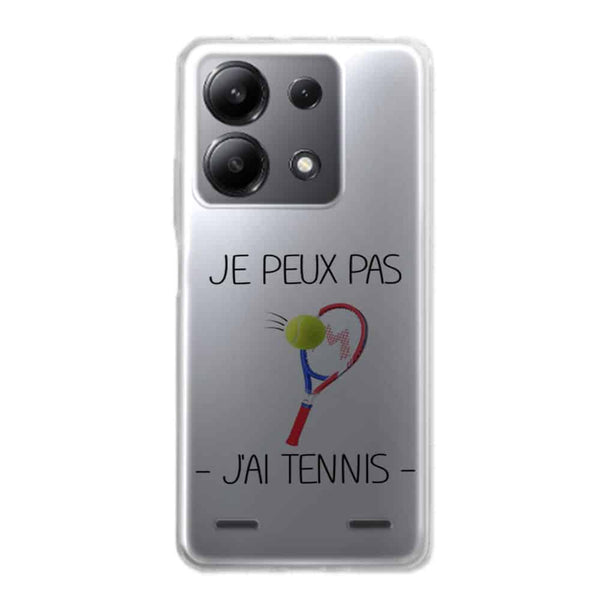 Coque Xiaomi Redmi Note 13 5G Je peux pas j'ai Tennis