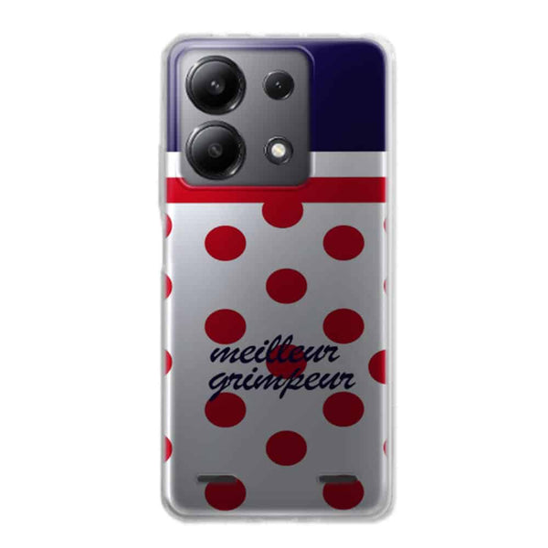 Coque Xiaomi Redmi Note 13 5G Meilleur Grimpeur Pois rouge