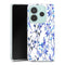 Coque Xiaomi Redmi Note 14 5G Branches Bleues | Housse silicone, antichocs, protection optimale - Motif floral