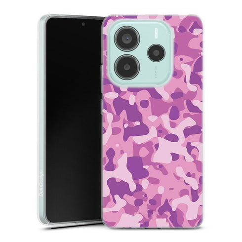 Coque pour Xiaomi Redmi Note 14 5G Camo Rose Army