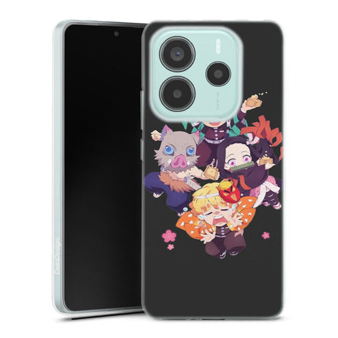 coque Xiaomi Redmi Note 14 5G Demon-Slayer-Chibi