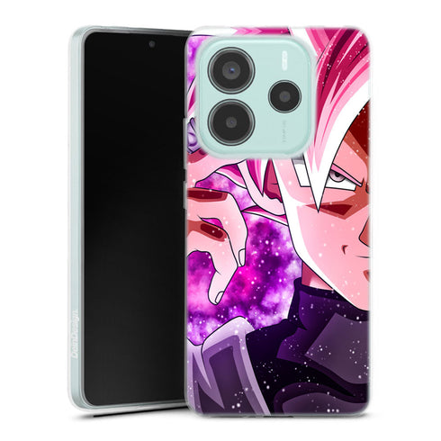 coque Xiaomi Redmi Note 14 5G Dragon Ball Super Black SS Rose