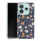 Coque Xiaomi Redmi Note 14 5G Floral meower marine | Housse silicone, antichocs, protection optimale - Motif floral