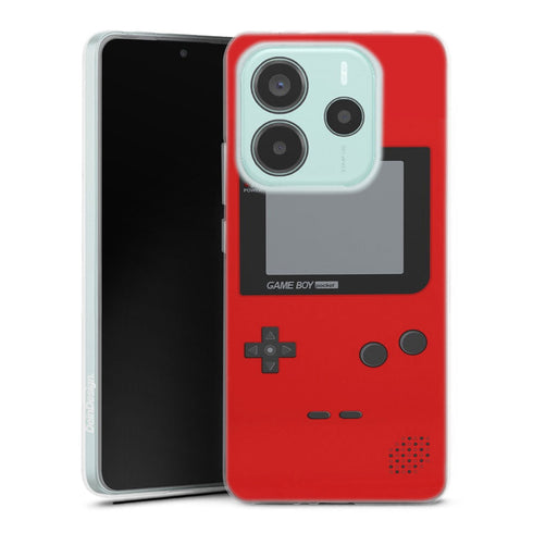Coque Xiaomi Redmi Note 14 5G Game Boy Rouge | Housse silicone, Protection optimale - Motif Jeux video Gaming