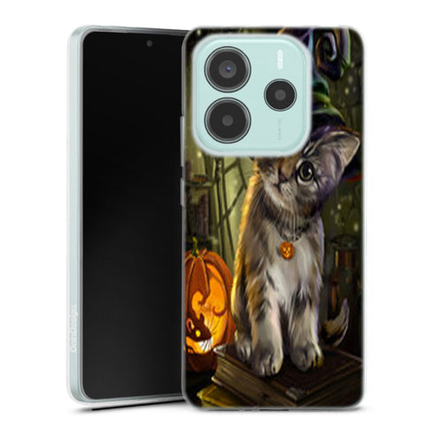 Coque Xiaomi Redmi Note 14 5G Halloween Cat