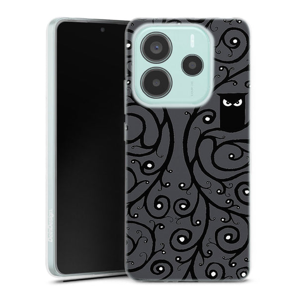 Coque Xiaomi Redmi Note 14 5G Hibou Noir et Blanc