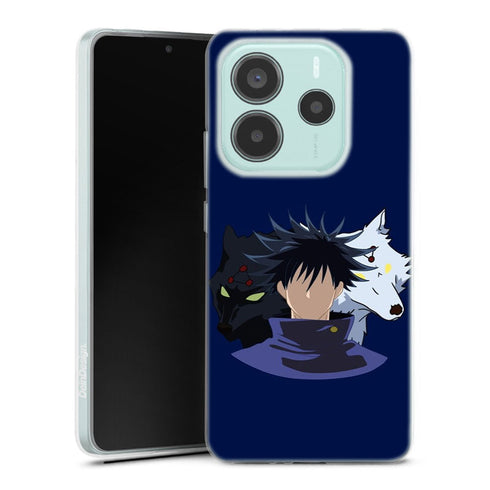 coque Xiaomi Redmi Note 14 5G Jujutsu Kaisen Megumi Fushiguro Divine Dogs minimalist
