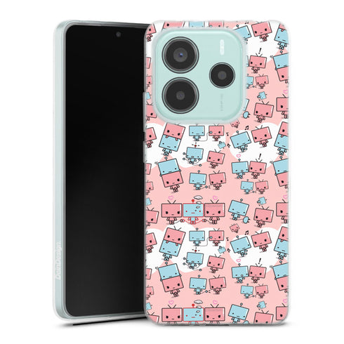 Coque Xiaomi Redmi Note 14 5G originale Kawaïi Robots