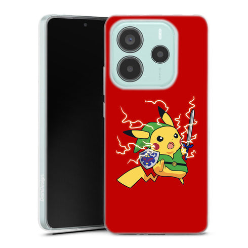 Coque Xiaomi Redmi Note 14 5G Linkachu | Housse silicone, Protection optimale - Motif Jeux video Gaming