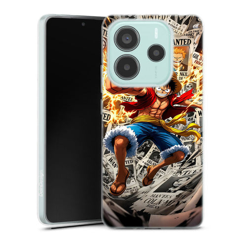 coque Xiaomi Redmi Note 14 5G Luffy wanted poster