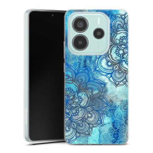 Coque pour Xiaomi Redmi Note 14 5G Blue Lost Mandala