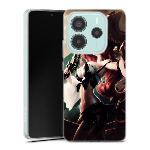 coque Xiaomi Redmi Note 14 5G Manga Girl Pirate