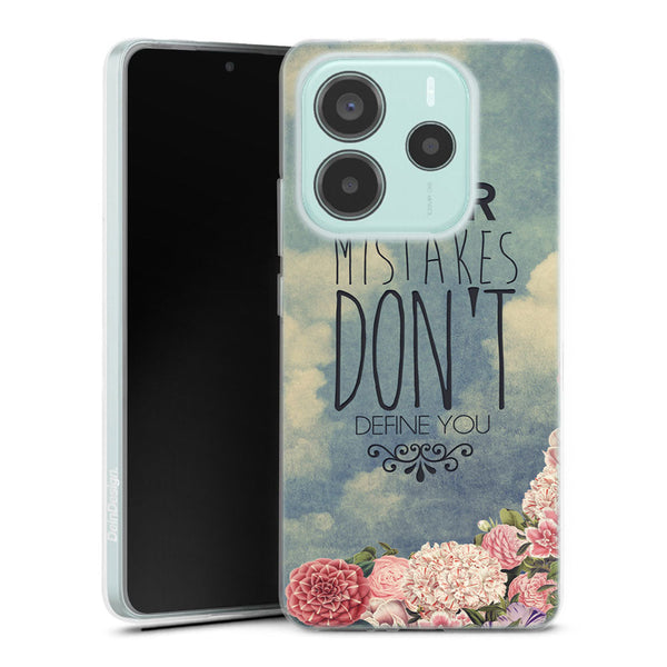 Coque Xiaomi Redmi Note 14 5G Mistakes | Housse silicone, antichocs, protection optimale - Motif floral