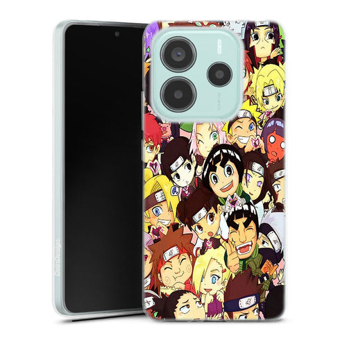coque Xiaomi Redmi Note 14 5G Naruto Chibi Groupe