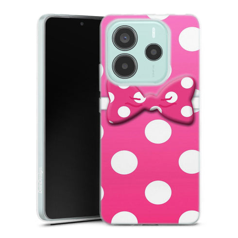 Coque pour Xiaomi Redmi Note 14 5G Minnie Noeud Rose