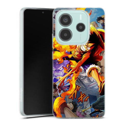 coque Xiaomi Redmi Note 14 5G One Piece Luffy Attack
