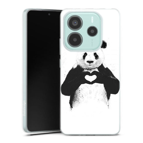 Coque Xiaomi Redmi Note 14 5G Panda Love