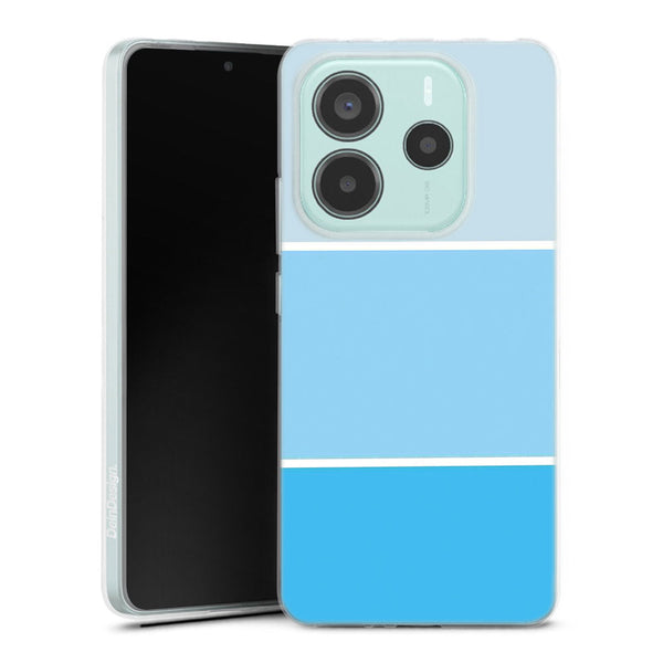 Coque Xiaomi Redmi Note 14 5G Pastel Bleu abstrait