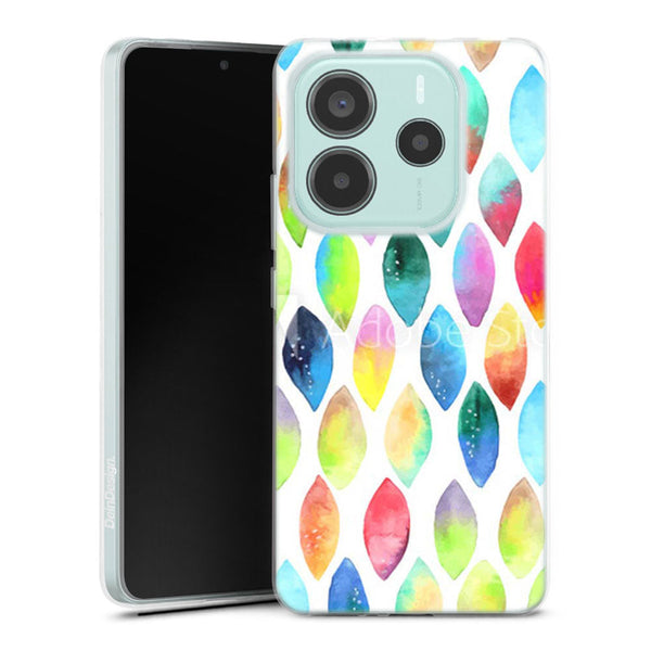 Coque A17 5G Plumes Watercolors pour Xiaomi