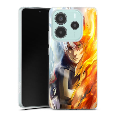 coque Xiaomi Redmi Note 14 5G Shoto Todoroki ice and fire