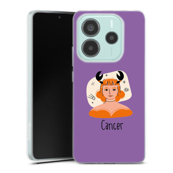 Coque gel silicone Xiaomi Redmi Note 14 5G Zodiac Cancer