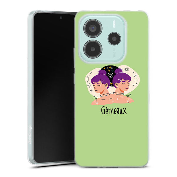 Coque souple Xiaomi Redmi Note 14 5G Zodiac Gemeaux