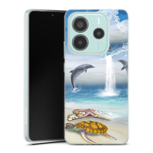 Coque Xiaomi Redmi Note 14 5G Dauphins Heureux