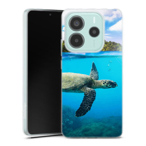 Coque Xiaomi Redmi Note 14 5G Watercolor Tropical | Housse silicone, antichocs, protection optimale - Motif floral