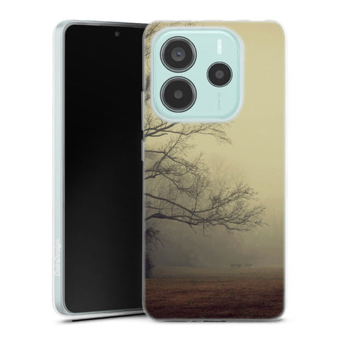 Coque Xiaomi Redmi Note 14 5G A Gathering of Fog | Housse silicone, antichocs, protection optimale - Motif floral