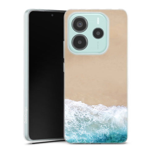 Coque Xiaomi Redmi Note 14 5G Beach Sky View | Housse silicone, antichocs, protection optimale - Motif floral Plage
