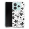 Coque Xiaomi Redmi Note 14 5G Black Flower | Housse silicone, antichocs, protection optimale - Motif floral noir