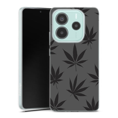 Coque pour Xiaomi Redmi Note 14 5G Canabis Leaf Pattern